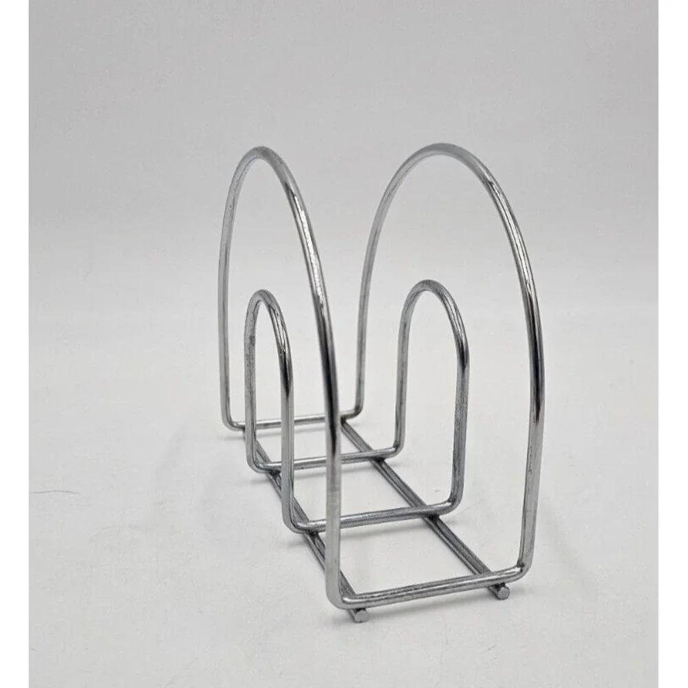 Napkin Mail Letter Holder Chrome Wire Metal Table Picnic Freestanding Organizer
